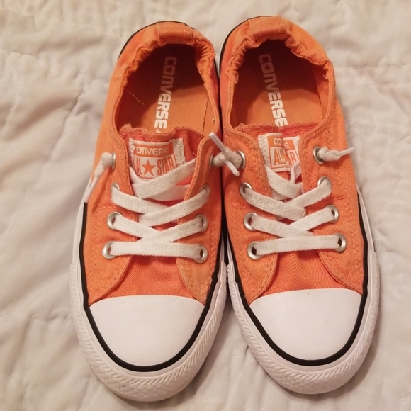 orange converse shoes womens